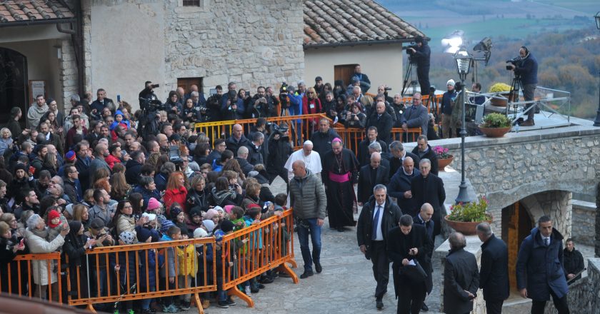 Papa Francesco a Greccio